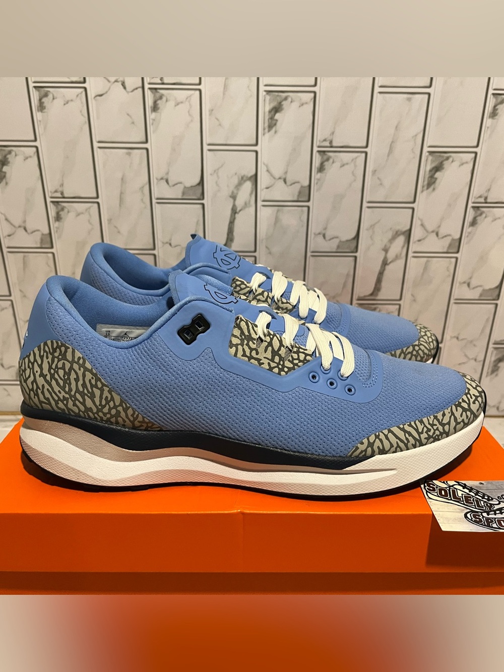 New Nike Air Jordan Racer 89 PE Player Exclusive Training Shoes UNC Tarheels Men - Picture 2 of 14